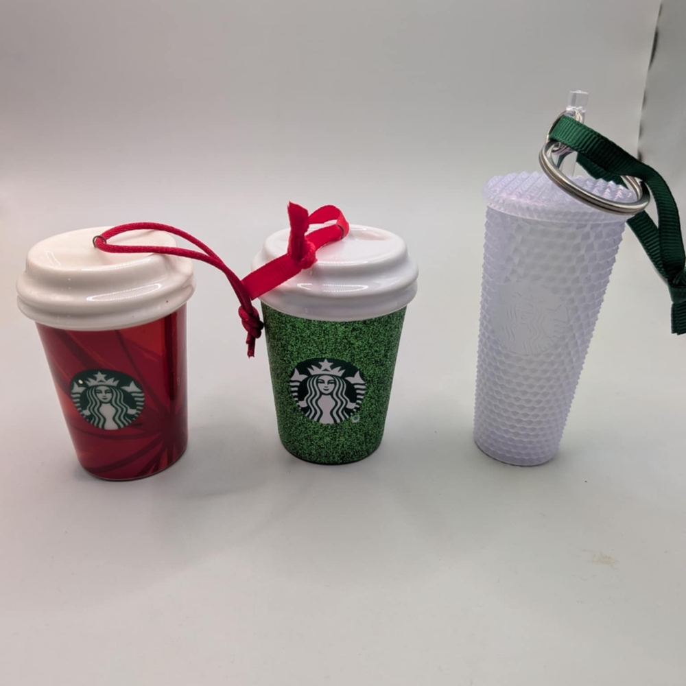 Starbucks Mini Cup Ornament Set